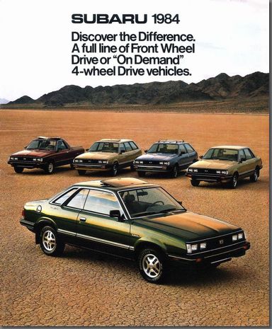 Play With LEGACY RS- 1983年10月発行 SUBARU 1984 北米向けカタログ